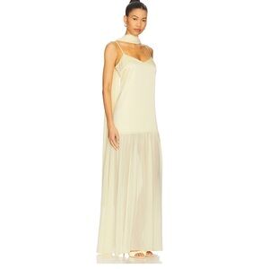 Show Me Your MuMu Dalia Maxi Dress in Soft Yellow
